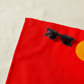 Palm Trees Beach Summer Time! Oranje keuken Strandlaken (In situ)