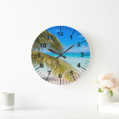 Palm Trees Beach Theme Wall Clock Grote Klok (Huis)