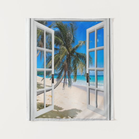 Palm Trees Beach Thleed Wall Hanging Wandkleed (Voorkant)