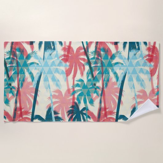 Palm Trees Beach Towel Strandlaken (Voorkant)