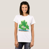 Palm Trees Beach Tropical T-shirt (Voorkant volledig)