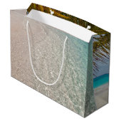 Palm Trees Bestemming Bruiloft Welkom Papieren Zak Large Cadeautasje (Achterkant Gekanteld)