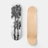Palm Trees Black White #1 #wall #art Persoonlijk Skateboard (Voorkant)