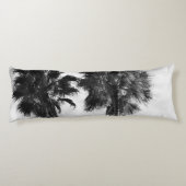 Palm Trees Black White #2 #wall #art Lichaamskussen (Achterkant)