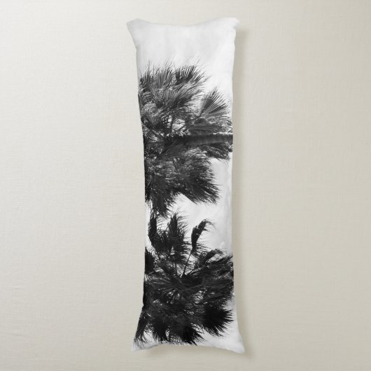Palm Trees Black White #2 #wall #art Lichaamskussen (Voorkant Verticaal)
