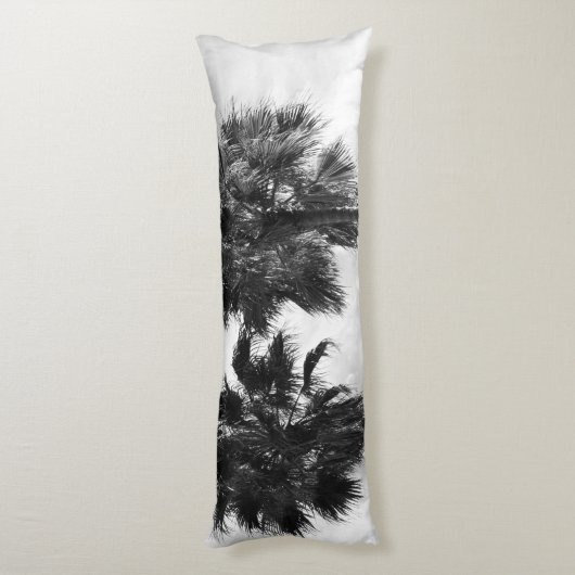 Palm Trees Black White #2 #wall #art Lichaamskussen (Achterkant (Verticaal))