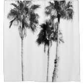 Palm Trees Black & White Vibes #5 #wall #decor Douchegordijn (Voorkant)