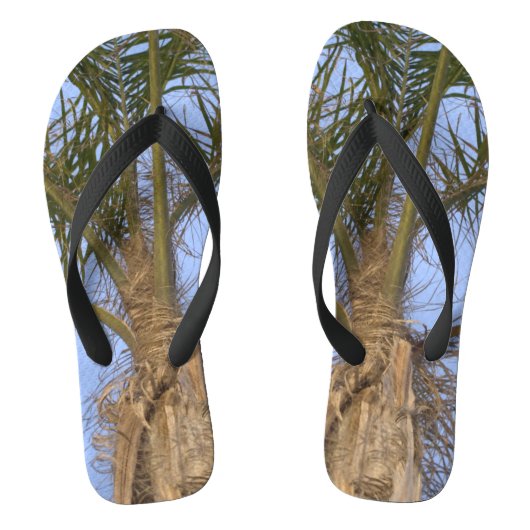 Palm Trees Blue Sky Teenslippers (Voetbed)