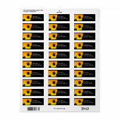 Palm Trees Bruiloft Retouradres Labels (Full Sheet)