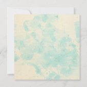 Palm Trees Burlap Wedding Invitations Kaart (Achterkant)