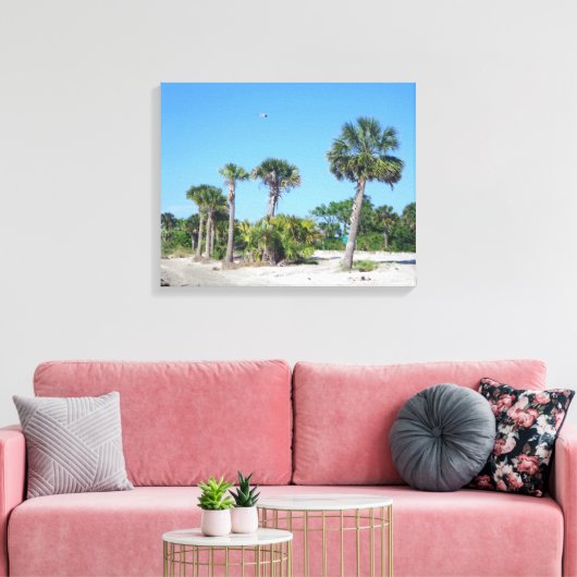Palm Trees canvas print (Insitu (Woonkamer))