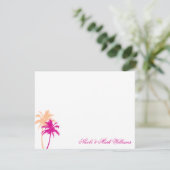 Palm Trees Custom Flat Dank u Kaarten (Staand voorkant)
