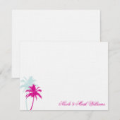 Palm Trees Custom Flat Dank u Kaarten (Voorkant / Achterkant)