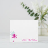 Palm Trees Custom Flat Dank u Kaarten (Staand voorkant)