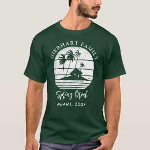 Palm Trees Custom Spring Break Beach Vakantie T-shirt