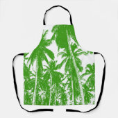 Palm Trees Design in Green and White Schort (Voorkant)