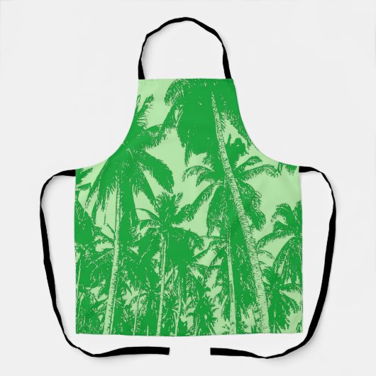 Palm Trees Design in Green Schort (Voorkant)