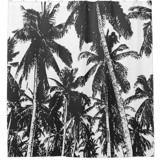 Palm Trees Design Shower Curtain Douchegordijn (Voorkant)