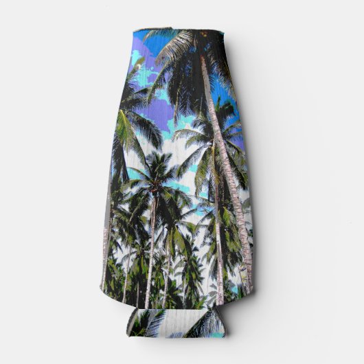 Palm Trees Design Tropical Flesjeskoeler (Voorkant)