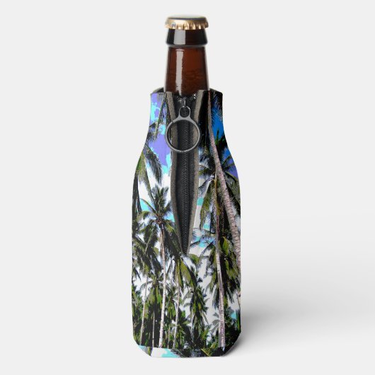 Palm Trees Design Tropical Flesjeskoeler (Fles Achterkant)