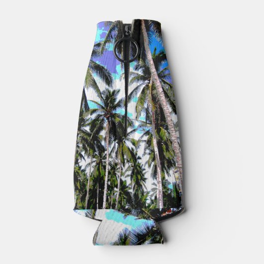 Palm Trees Design Tropical Flesjeskoeler (Achterkant)