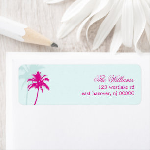 Palm Trees Destination Wedding Etiket