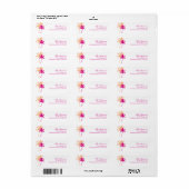 Palm Trees Destination Wedding Etiket (Full Sheet)