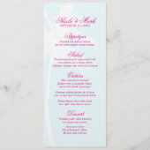 Palm Trees Destination Wedding Menu Cards (Voorkant)