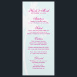 Palm Trees Destination Wedding Menu Cards<br><div class="desc">Palm Trees aangepaste trouwmenukaarten. Ideaal voor zomerbruiloften of bestemmingsbruiloften.</div>