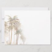 Palm Trees die naar huis gaan We hebben Waterverf  (Achterkant)