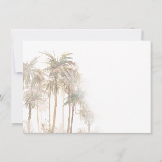 Palm Trees die Thuisverandering van Adres bewegen Aankondiging (Achterkant)