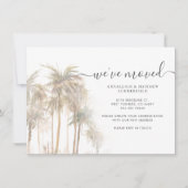 Palm Trees die Thuisverandering van Adres bewegen Aankondiging (Voorkant)