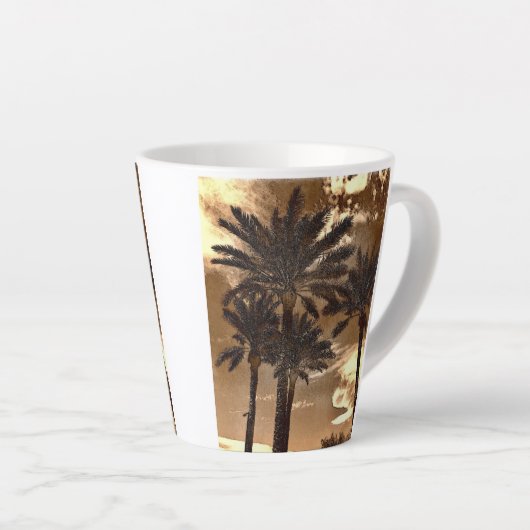 Palm Trees Drama Latte Mok (Rechterhoek)