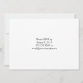 Palm Trees en Blue Post Wedding Invitation Kaart (Achterkant)