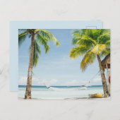 Palm Trees en Hammock Briefkaart (Voorkant / Achterkant)