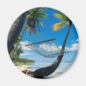 Palm Trees en Hammock Magneet (Voorkant)