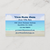 Palm Trees en Hammock Tropical Beach Visitekaartje (Achterkant)