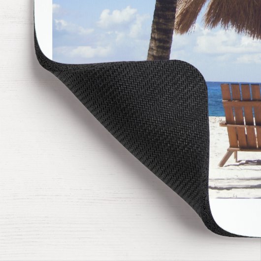 Palm Trees en stoelen Mexico Beach Muismat (Hoek)