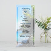 Palm Trees en Strand St. Thomas VI Huwelijksprogra Programmakaart (Staand voorkant)