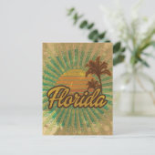  Palm Trees en Sun, Florida Briefkaart (Staand voorkant)