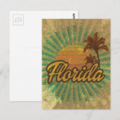  Palm Trees en Sun, Florida Briefkaart (Voorkant / Achterkant)