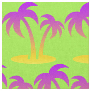 Palm Trees Fabric, groen Stof