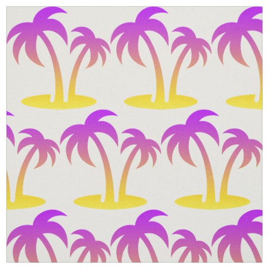 Palm Trees Fabric Stof (Swatch)