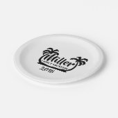 Palm Trees Family Vacation Paper Bord (Gekanteld)