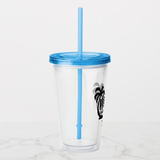 Palm Trees Family Vacking Acryl Drinkbeker (Rechts)
