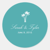 Palm Trees Favor Sticker (Voorkant)