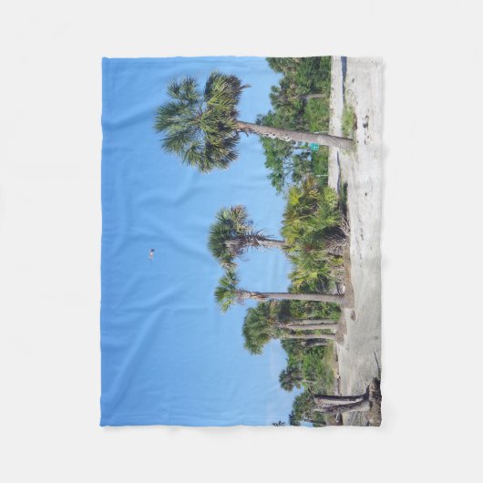 Palm Trees fleece deken (Voorkant)
