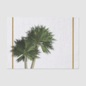 Palm Trees & Gold Elegant Tropical Summer Tissuepapier (Voorkant)