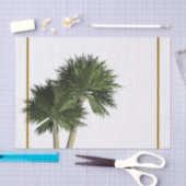 Palm Trees & Gold Elegant Tropical Summer Tissuepapier (Craft)