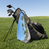 Palm Trees golfhanddoek (Groen)
